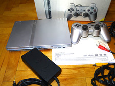 Console Sony Playstation 2 PS2 Slim prata testado SCPH-778008 PAL controle comprar usado  Enviando para Brazil