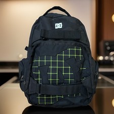 Mochila de Patinação DC Nelson Caminhada Skate Preto Verde Neon Logotipo Grande comprar usado  Enviando para Brazil