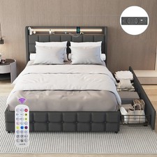 Led rgb doppelbett gebraucht kaufen  Bremen