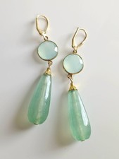Hrringe aqua chalcedon gebraucht kaufen  Hofheim