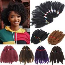 Usado, Mega GROSSO Kinky Afro Twist tranças de crochê trança extensão de cabelo ombre para humanos comprar usado  Enviando para Brazil