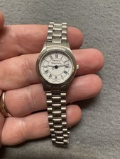 Relógio Tiffany & Co Portfolio 20mm mostrador branco aço inoxidável comprar usado  Enviando para Brazil
