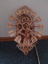 Unique wooden clock for sale  GLASGOW