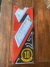 Fabrikato choco emailleschild gebraucht kaufen  Korschenbroich