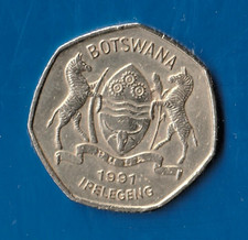 Münze  BOTSWANA   1  Pula  1991   Zebra   Ni / Me     Sehr schön comprar usado  Enviando para Brazil