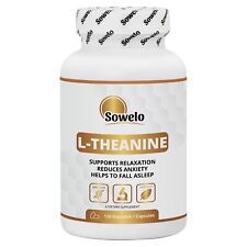 Cápsulas vegetais L-teanina 200mg – Suporte para calma, sono e metabolismo – Sowelo comprar usado  Enviando para Brazil