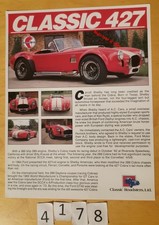 Classic roadsters cobra d'occasion  Meyzieu