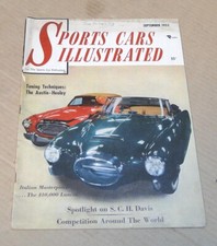 Revista ilustrada de carros esportivos, setembro de 1955, $10K Lancia, Grande Prêmio da Bélgica comprar usado  Enviando para Brazil
