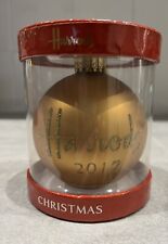Harrods 2017 gold for sale  PURLEY