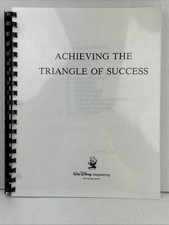 Achieving the triangle of success Walt Disney Imagineering Manual 1988 Rare comprar usado  Enviando para Brazil