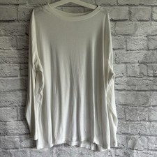 Usado, CAMISETA FEMININA MANGA LONGA BRANCA COM NERVURAS FIO UNIVERSAL USADA PLUS SIZE 3X  comprar usado  Enviando para Brazil