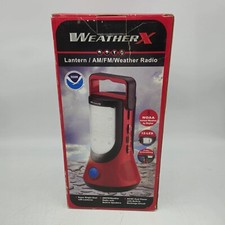 Lanterna WeatherX rádio meteorológico AM/FM vermelha NOAA FR3807DP nova comprar usado  Enviando para Brazil