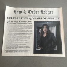 Jornal Law & Order SVU 25º Aniversário Olivia Benson Plaza comprar usado  Enviando para Brazil
