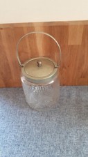 vintage glass biscuit barrel for sale vintage glass biscuit barrel for sale WREXHAM