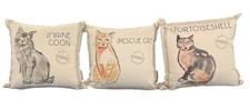 UncommonGoods Conjunto de 3 Travesseiros Ailurophile Gato Arremesso Tartaruga Maine Coon Resgate comprar usado  Enviando para Brazil