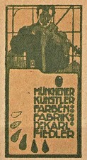 Reklamemarke münchener künst gebraucht kaufen  Lemwerder