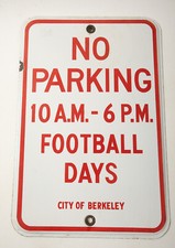 Porcelain parking sign for sale  Garden Valley