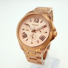 Relógio feminino Fossil Cecile 40 mm tom ouro rosa data do dia pulseira SS nova bateria  comprar usado  Enviando para Brazil
