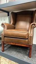 Brown leather wing for sale  GRIMSBY