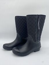 Botas de chuva femininas Sperry Top-Sider Walker acolchoado vento náilon preto borracha tamanho 9 comprar usado  Enviando para Brazil