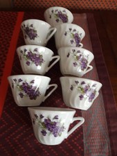Tasses fleurs violettes d'occasion  Riedisheim