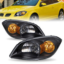 Faróis para lâmpadas pretas Chevy Cobalt 07-10 Pontiac G5 05-06 Pursuit 2005-2010 comprar usado  Enviando para Brazil