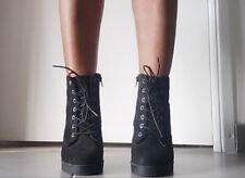 Bottines noires lacets d'occasion  Toulouse-