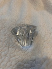 Usado, peças de lâmpada de cristal vintage parte facetada, espaçador, quebra, sem lascas, 2” comprar usado  Enviando para Brazil