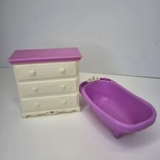 Antigo 1998 Boneca Barbie Krissy Cômoda de Bebê Enfermeira Móveis de Quarto e Banheira Mattel, usado comprar usado  Enviando para Brazil