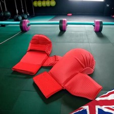Luvas de karatê de couro ecológico ergonômicas para artes marciais Muay Thai comprar usado  Enviando para Brazil