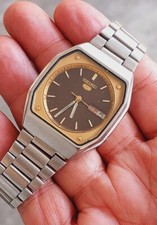 Seiko 5 Vintage Relógio Automático 21 Joias Mostrador Preto Do Japão comprar usado  Enviando para Brazil