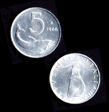 5 lire 1966 usato  Villaricca