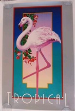 Tropical flamingo poster for sale  Millstone Township