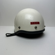 Capacete de motocicleta original vintage dos anos 1960 com forro de isopor de alça de queixo comprar usado  Enviando para Brazil