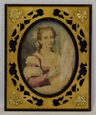 Około 1900 roku stary obraz, kobieta z dźwiękiem, akwarela, 33 x 27 cm na sprzedaż Około 1900 roku stary obraz, kobieta z dźwiękiem, akwarela, 33 x 27 cm na sprzedaż  PL