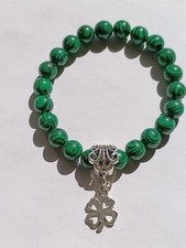 Bracelet malachite charme d'occasion  Chiché