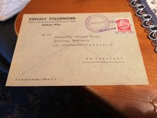 Generalgouver Wczesny SS RZADKOŚĆ Stalowa Wola 12/1939 do SS Sturmbannführer s tekst na sprzedaż  Wysyłka do Poland