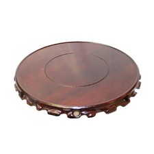 Cavalete de exibição de madeira marrom chinês feito à mão suporte de mesa redondo 7" ws818F comprar usado  Enviando para Brazil