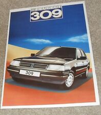 Peugeot 309 brochure for sale  FAREHAM