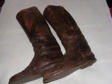 Pair brown leather for sale  LIFTON