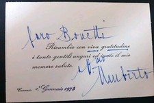 Biglietto visita autografo. usato  Chiavari