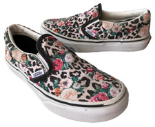 Tênis Vans Meninas Leopardo Floral Clássico Slip-On-Preto/Branco (Juventude Tam 1) comprar usado  Enviando para Brazil