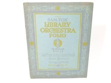 Folio Sam Fox Library Orchestra No. 3 1918, hotel, cafetería, teatro, corneta, raro segunda mano  Embacar hacia Mexico