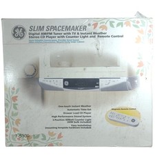 GE Slim Spacemaker 7-5300 Sob Gabinete Rádio Digital TV CD Clima Instantâneo NOVO, usado comprar usado  Enviando para Brazil