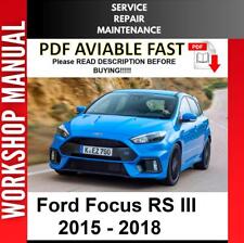 FORD FOCUS RS3 RSIII 2015 2016 2017 2018 MANUAL DE OFICINA DE REPARO DE SERVIÇO comprar usado  Enviando para Brazil