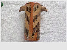 Vaso cilindro águia arte figurativa efígie cerâmica - Native Folk 9,5" x 8,5" vintage comprar usado  Enviando para Brazil