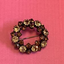 Crystal wreath brooch for sale  KIRKCALDY