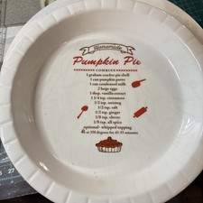 Pumpkin pie plate for sale  Ranson