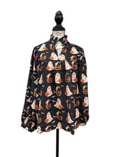 Usado, Blusa fofa de manga comprida temática de Halloween, fantasmas e abóboras tamanho P preta comprar usado  Enviando para Brazil