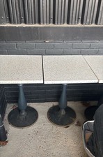 Cafe tables heavy for sale  WORTHING